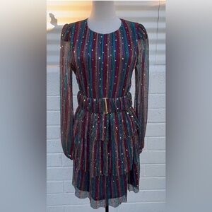 ⭐️Vestique Diamonds In My Eyes Metallic Star Dress – Medium – Sold Out